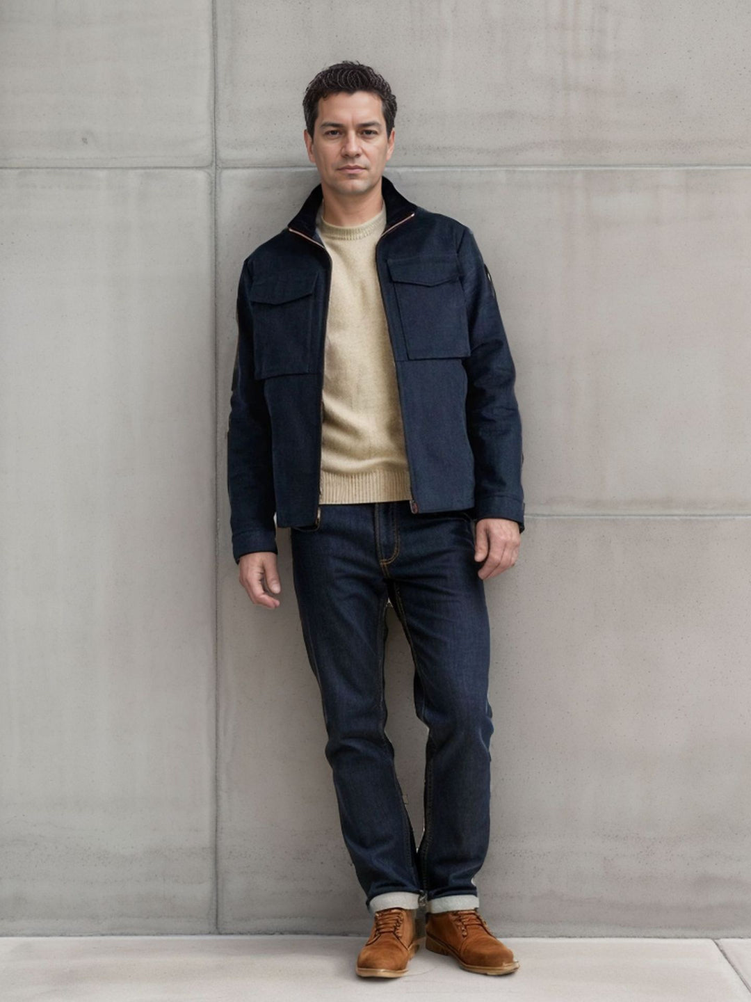 Herren Utility-Jacke mit praktischen Taschen und modernem Design Drune