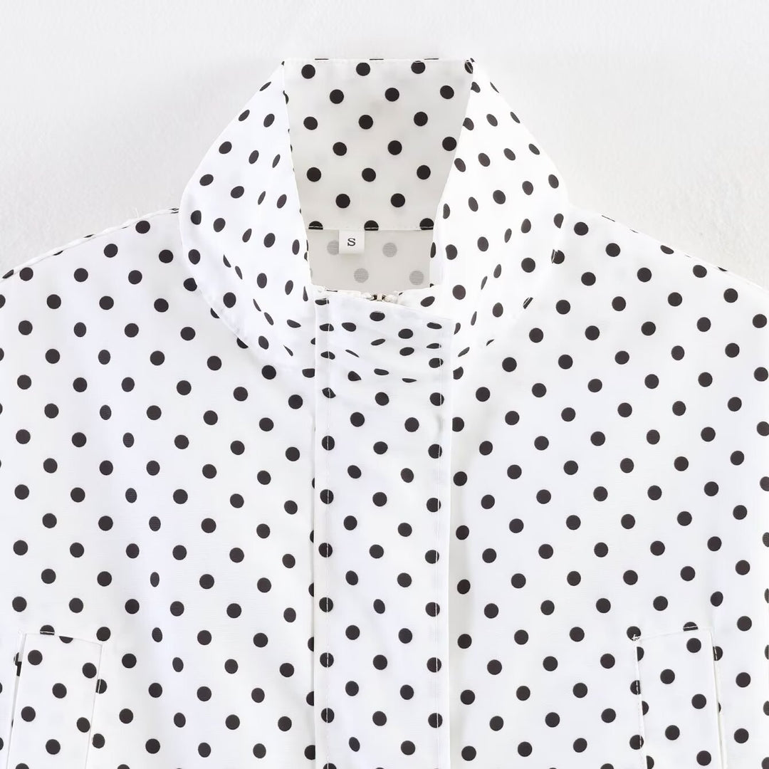 Damen Leichte gesteppte Blousonjacke mit Stehkragen und Gummibündchen Drune