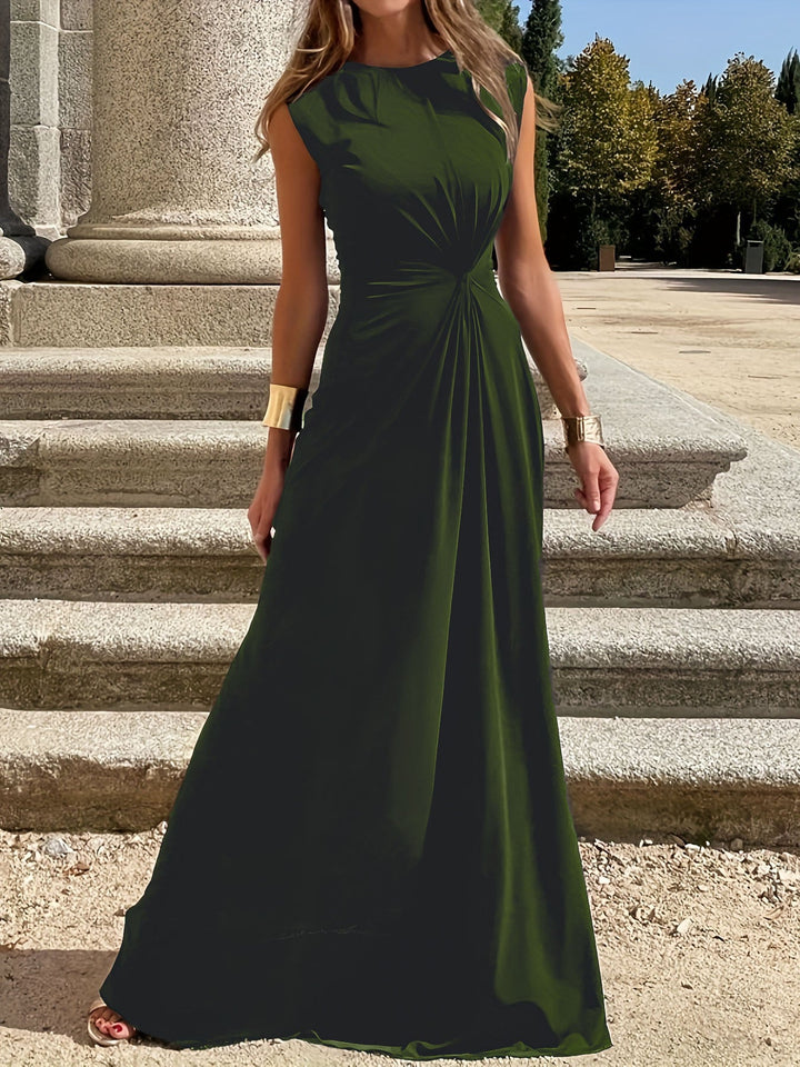 Damen Maxikleid mit elegantem Wickeldesign und schmeichelndem Schnitt Drune