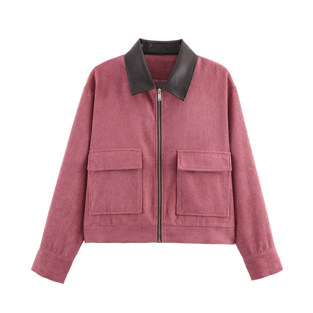 Damen Modische Jacke mit zwei aufgesetzten Taschen
