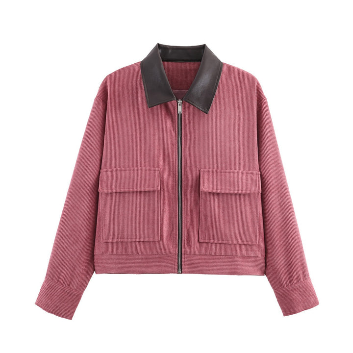 Damen Modische Jacke mit zwei aufgesetzten Taschen