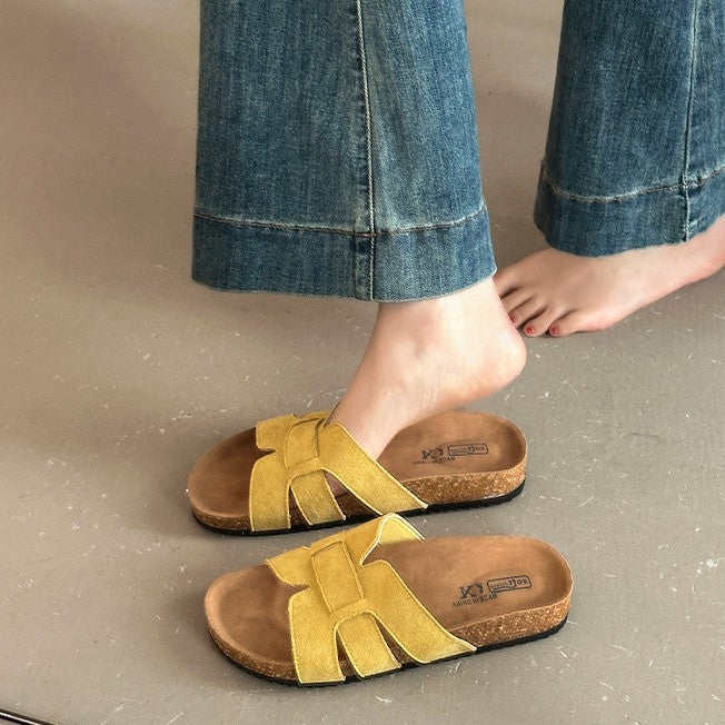 Damen Clogs mit geflochtenem Design und anatomisch geformtem Fußbett Drune