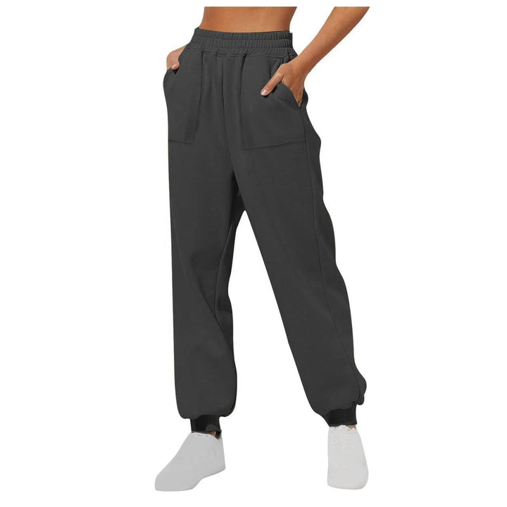 Damen lässige Freizeithose mit hohem Bund Drune