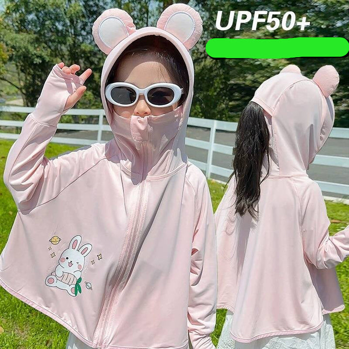 Mädchen praktische Kapuzenjacke mit tierisch verspieltem Design Drune