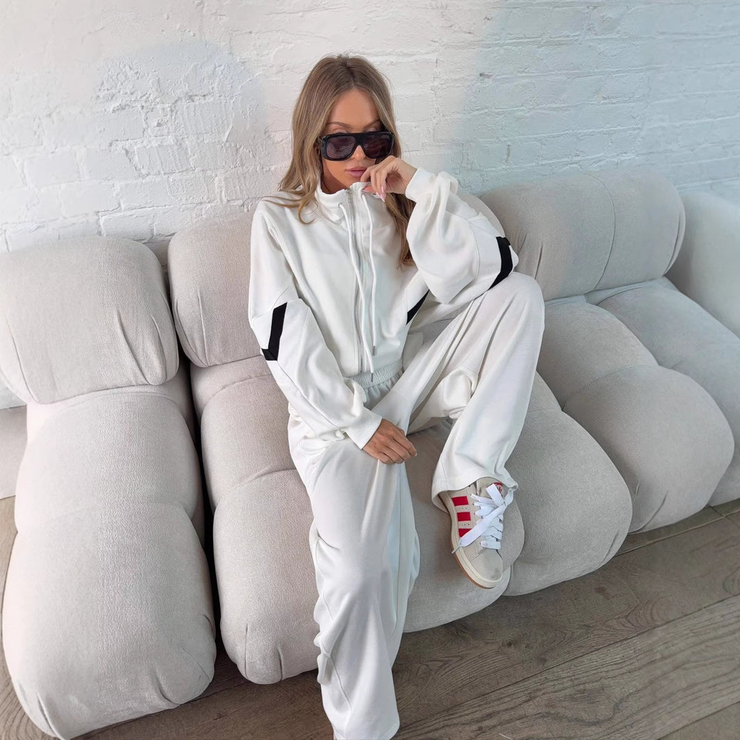 Damen Sportliche Loungewear mit weitem Schnitt und Kapuze Drune