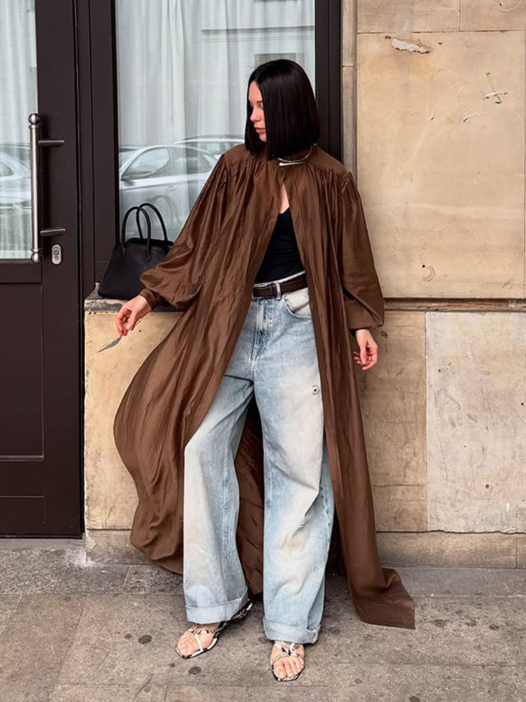 Damen elegante Chiffon-Kimono Jacke Drune