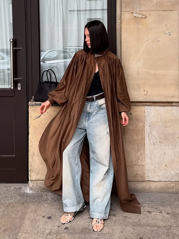 Damen elegante Chiffon-Kimono Jacke Drune