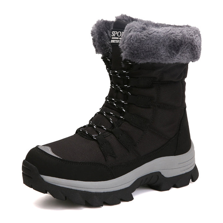 Damen Isolierte Winterstiefel mit rutschfester Sohlenkonstruktion und kuscheligem Innenfutter Drune
