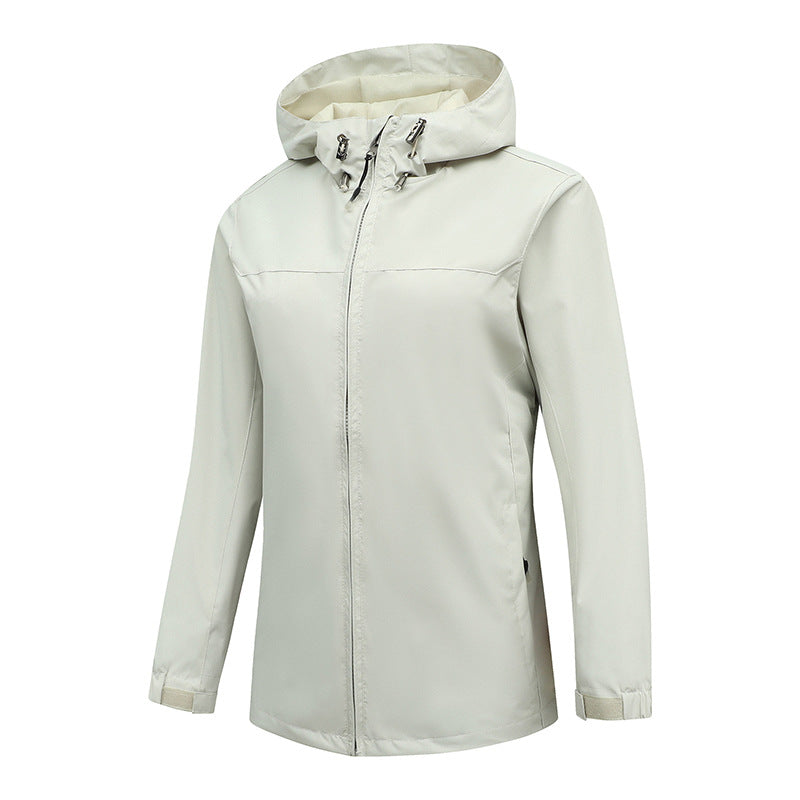 Herren ultraleichte packbare Regenjacke mit verstellbarer Kapuze und elastischen Manschetten Drune