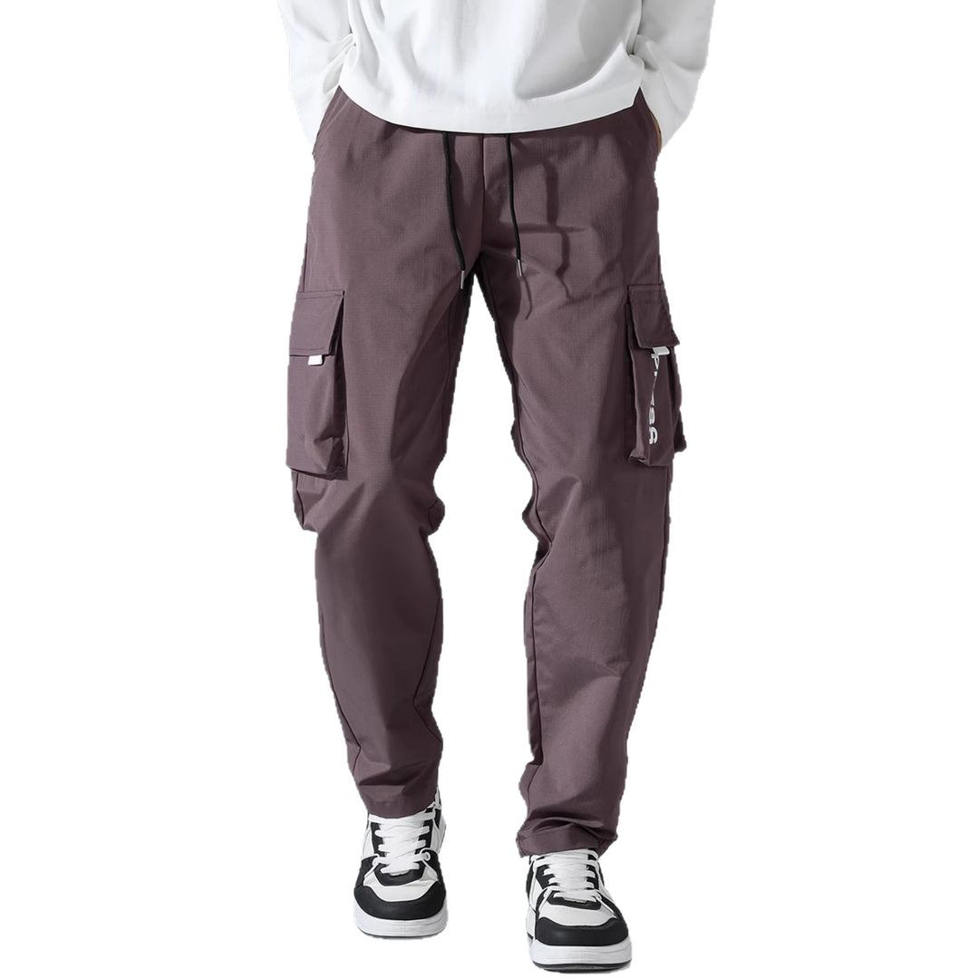 Herren Tapered Cargo-Jogginghose mit elastischem Tunnelzug, multifunktionalen Klapptaschen & ergonomischen Nähten Drune