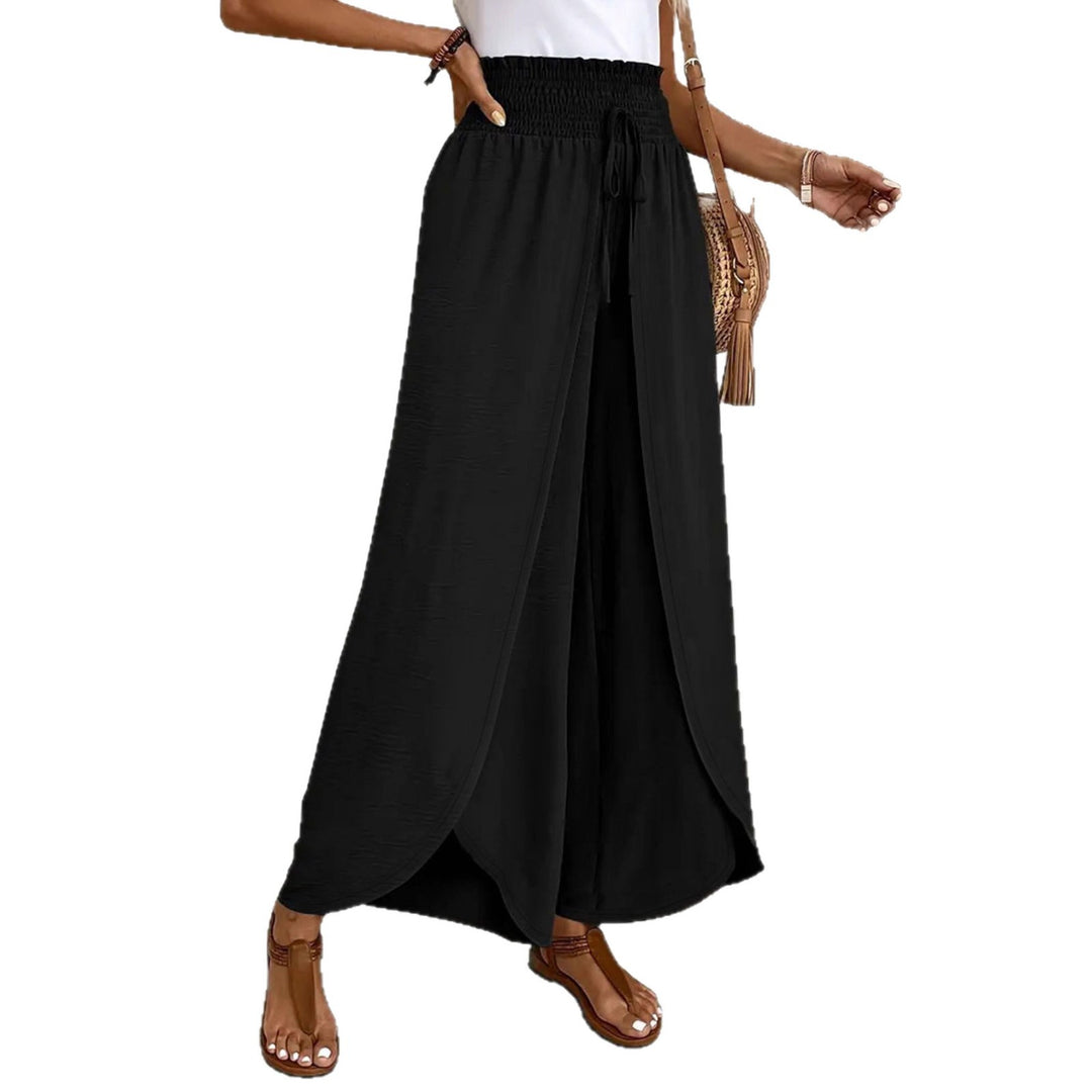 Damen Palazzo-Hose mit elastischem Bund und seitlichen Schlitzen Drune