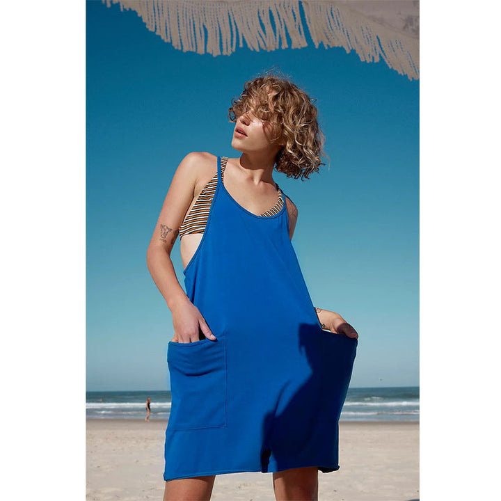 Damen Sportliches Freizeitkleid mit großzügigen Taschen Drune
