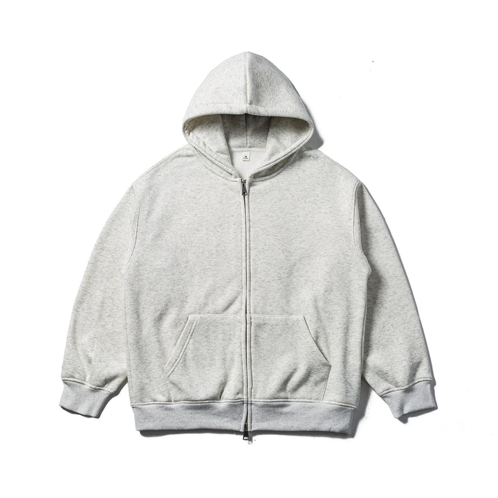 Unisex Kapuzen-Sweatjacke mit Zweiwege-Reißverschluss und Kängurutasche Drune