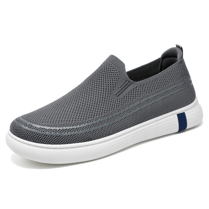 Herren nan nahtloser Strick-Slip-On Freizeit-Sneaker mit atmungsaktivem 3D-Mesh und stoßdämpfender EVA-Flexsohle Drune