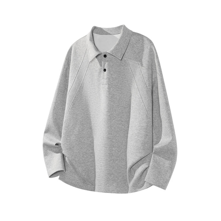 Herren Sportliches Langarm Polo-Shirt Drune