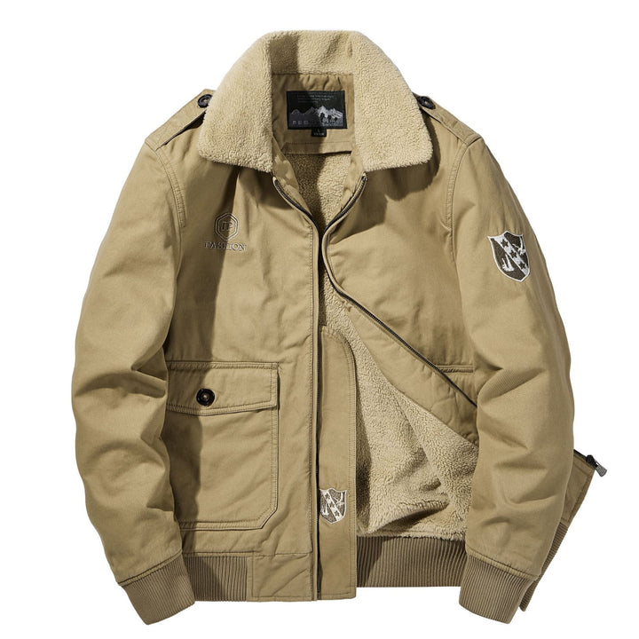 Herren Warme Übergangsjacke mit Fleece-Innenfutter Drune