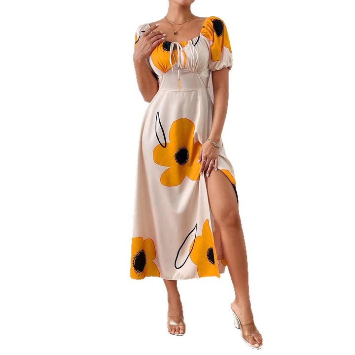 Damen Blütenverziertes Sommerkleid Drune