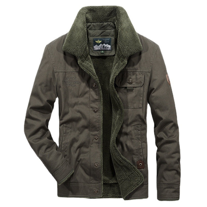 Herren Praktische Übergangsjacke mit Teddyfutter Drune