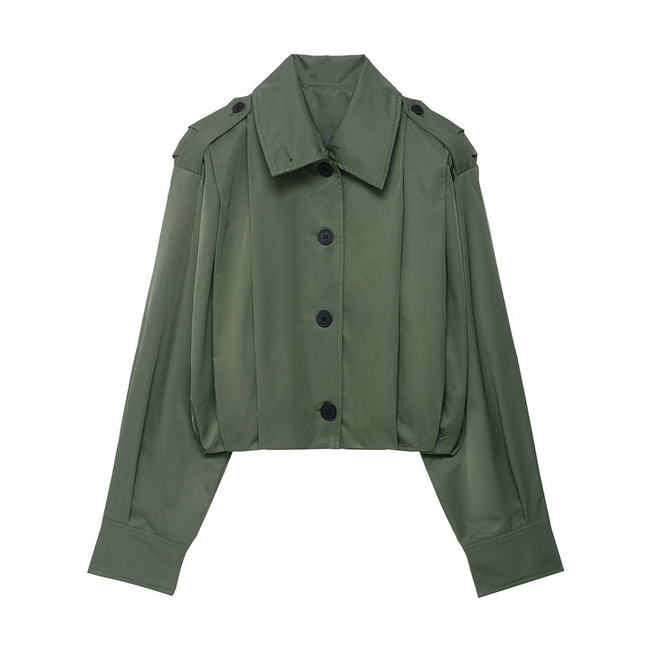 Damen lässige cropped Jacke Drune