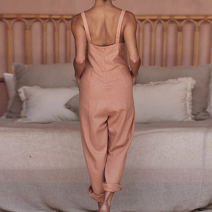 Damen Leichter Jumpsuit mit praktischen Taschen Drune