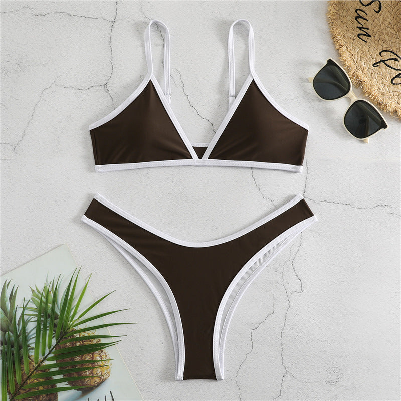 Damen Triangel-Bikini mit eleganter Naht und sportlichem Schnitt Drune