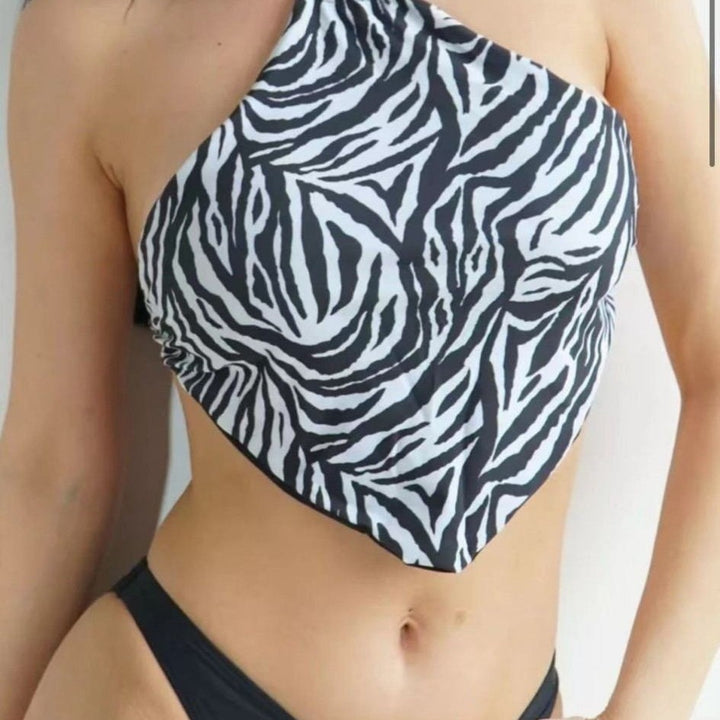 Damen Bustier-Bikinioberteil mit asymmetrischem Schnitt Drune