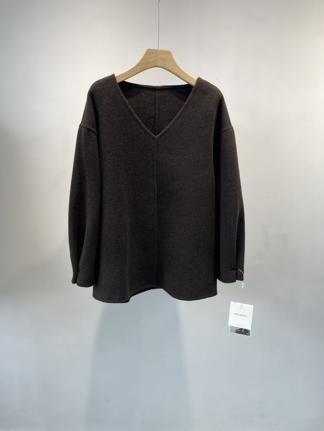 Damen Relaxed Fit V-Ausschnitt Pullover Drune