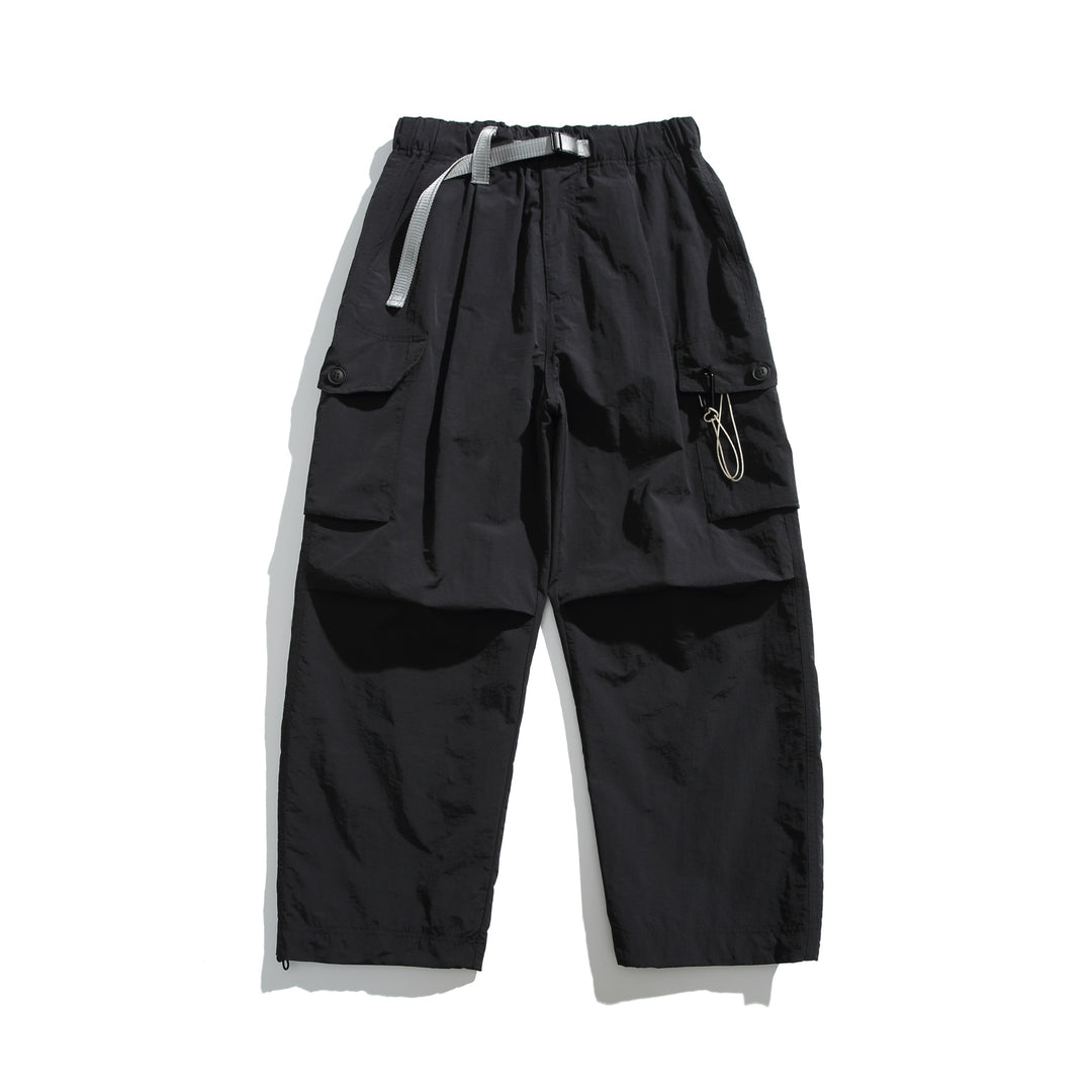 Herren Cargo-Hose im Utility‑Stil mit elastischem Bund und integriertem Gurt Drune
