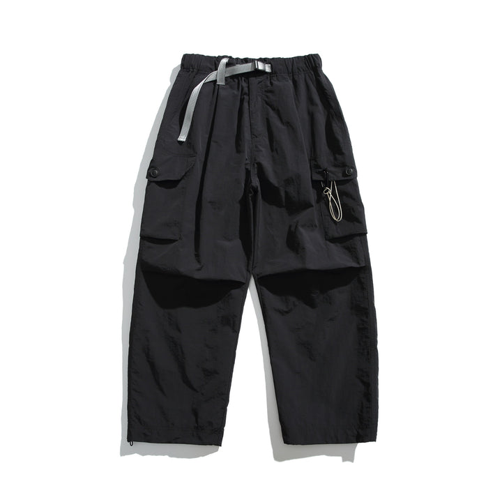 Herren Cargo-Hose im Utility‑Stil mit elastischem Bund und integriertem Gurt Drune