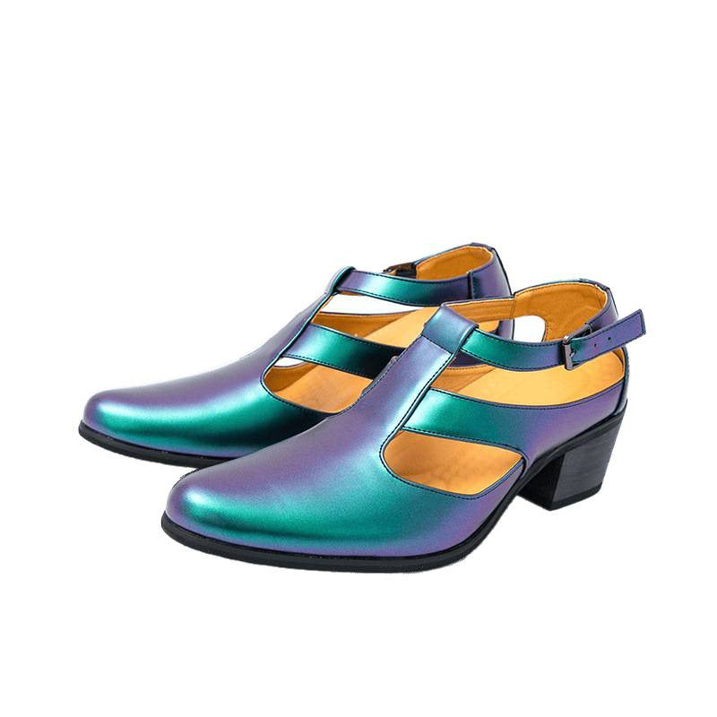 Damen Elegante Metallic Heels mit verstellbarem Riemen Drune