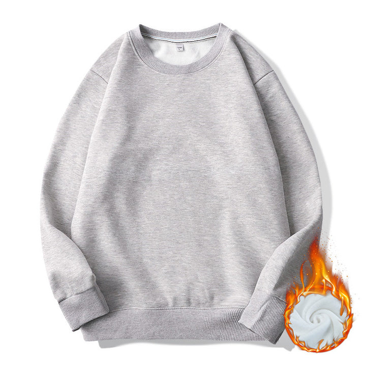 Herren Thermo-Fleece-Sweatshirt mit Rundhalsausschnitt und oversized Schnitt Drune