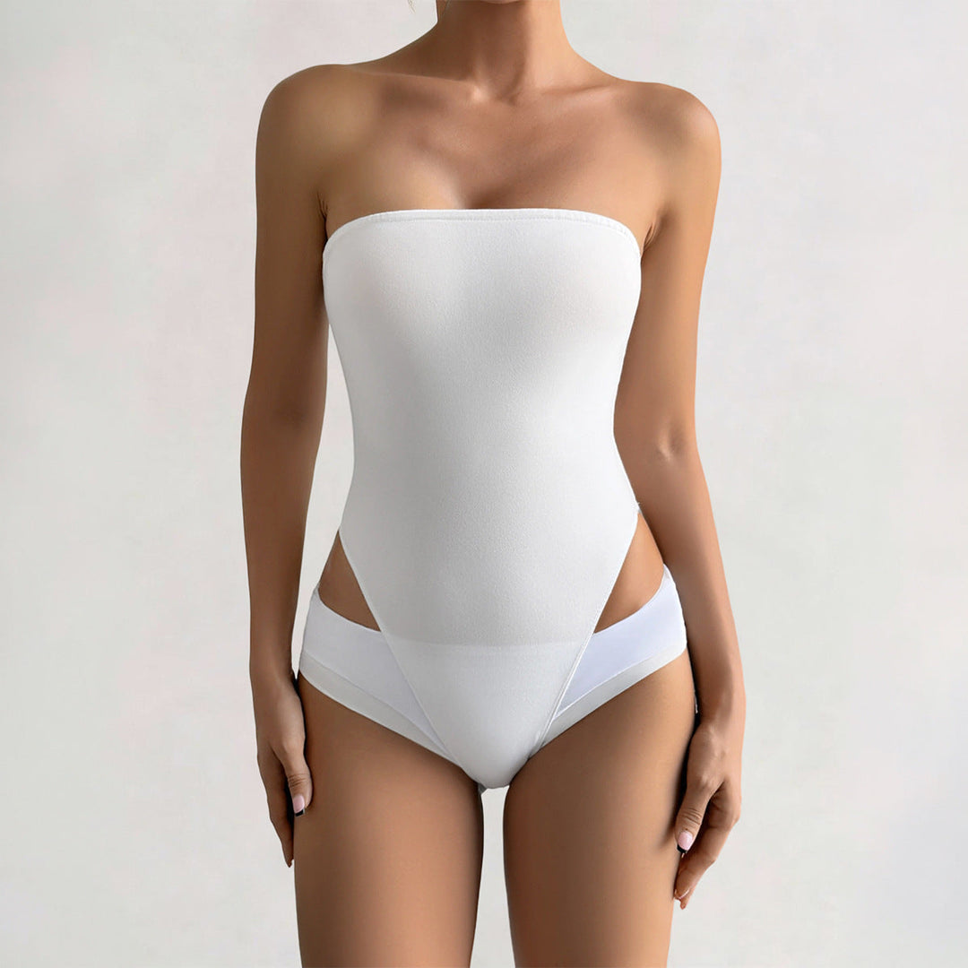Damen Bandeau-Bodysuit aus elastischem Material mit figurfreundlichem Schnitt Drune