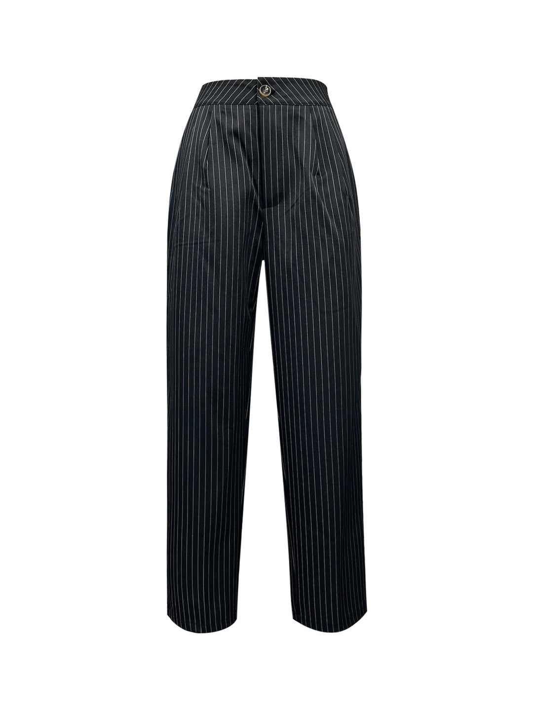 Damen elegante gestreifte Hochbundhose Drune