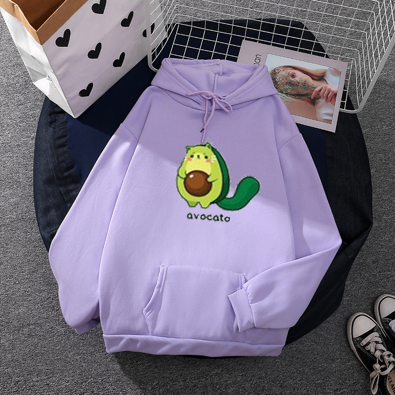 Unisex nan oversized Kapuzenpullover mit Statement-Print "Kinder Planet", Kängurutasche und weichem Futter Drune