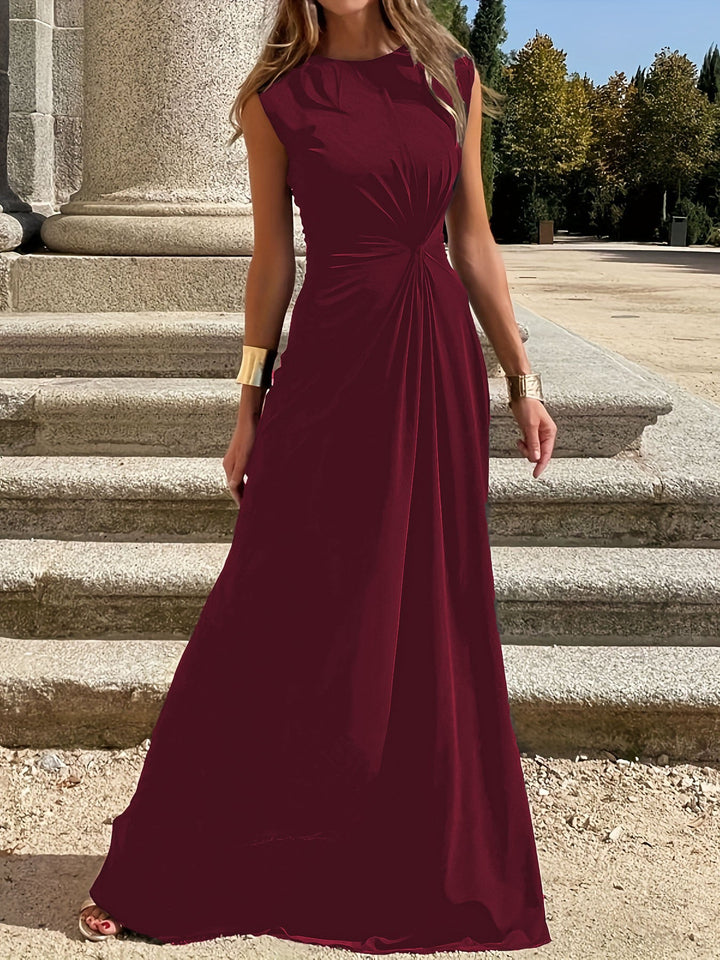 Damen Maxikleid mit elegantem Wickeldesign und schmeichelndem Schnitt Drune