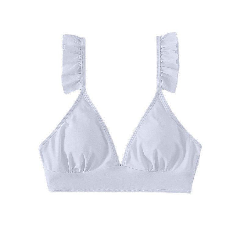 Damen Triangel-Bikinioberteil mit Rüschen Drune