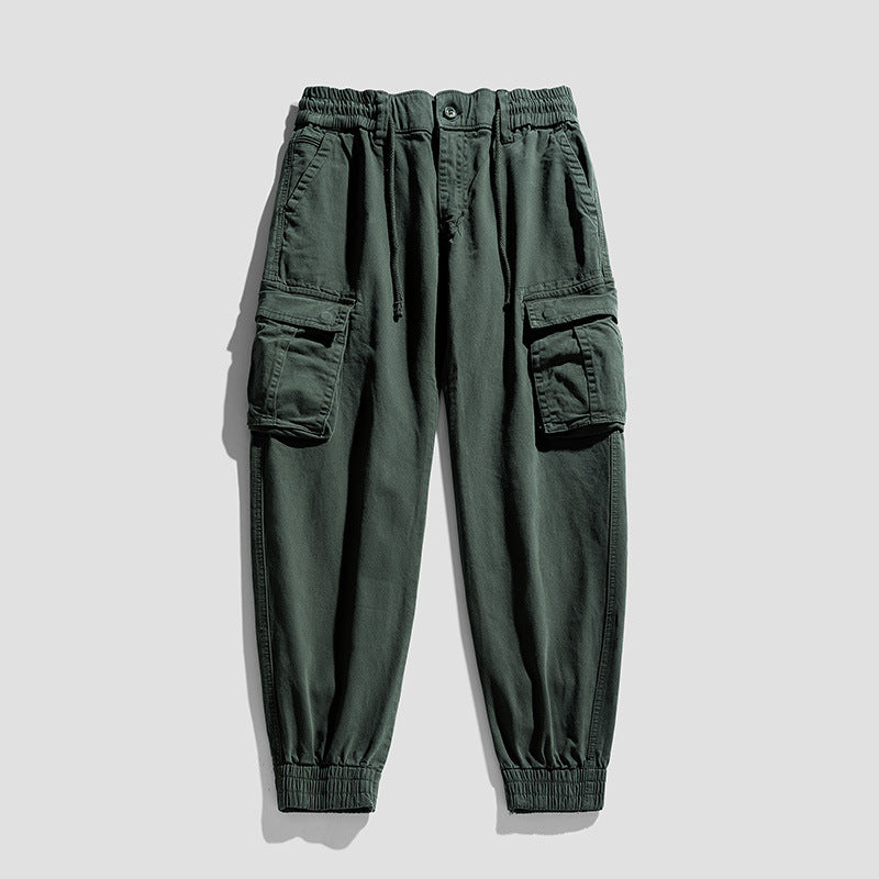 Herren Urban‑Utility Relaxed‑Fit Cargo‑Jogginghose mit Tunnelzug und Mehrfach‑Taschen Drune