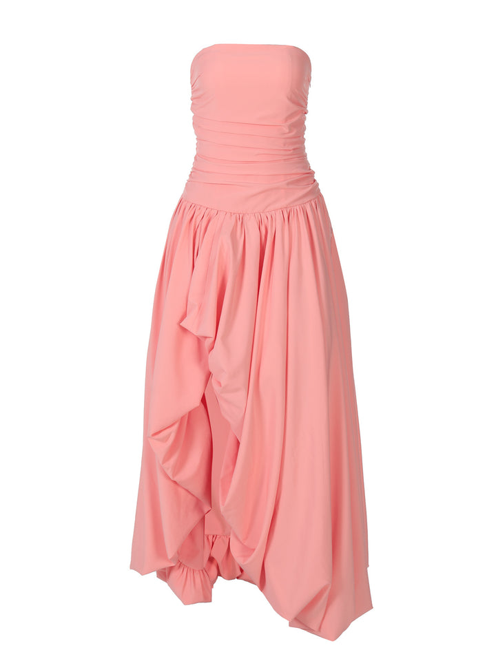 Damen Elegantes Hochzeitskleid mit strapless Design und voluminösem Rock Drune