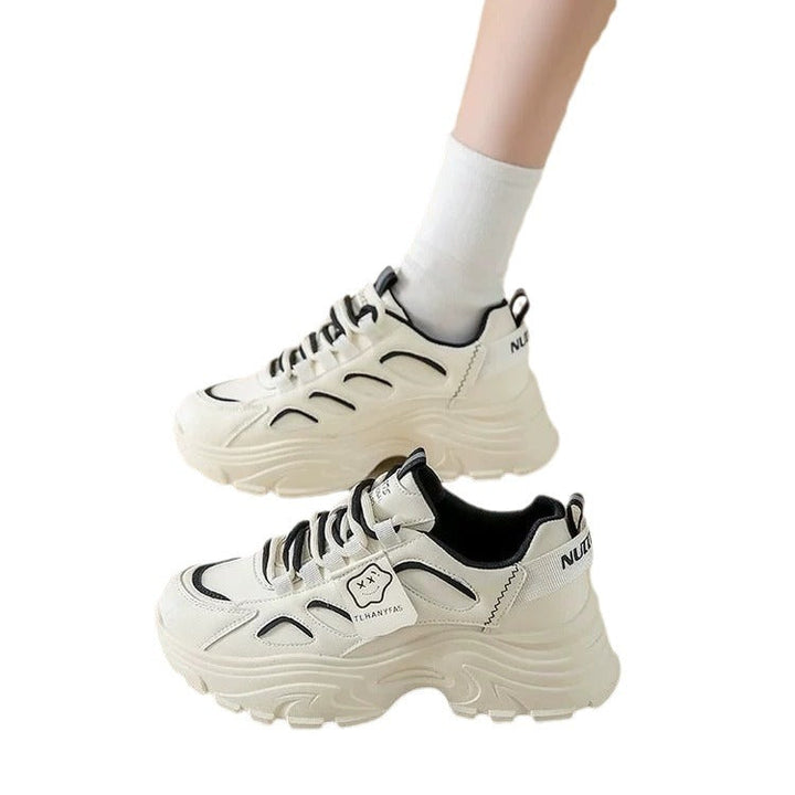 Damen Sportliche Chunky Sneakers mit ergonomischer Dämpfung und atemberaubender Oberflächenstruktur Drune