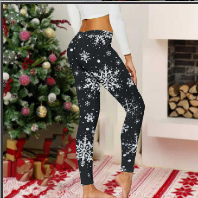 Damen Gemusterte Weihnachtsleggings Drune