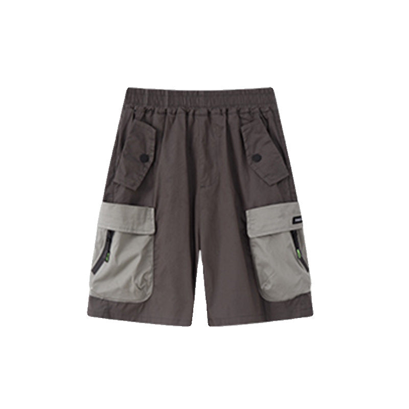 Unisex lässige Capri-Shorts mit funktionalen Taschen Drune