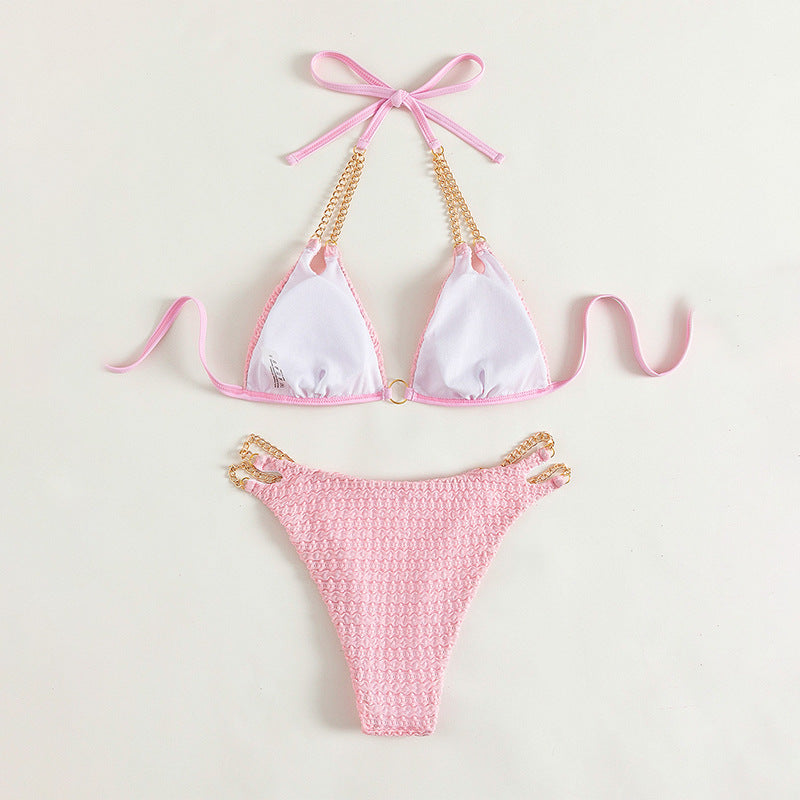 Damen Triangel-Bikini mit elegantem Ketten-Design Drune