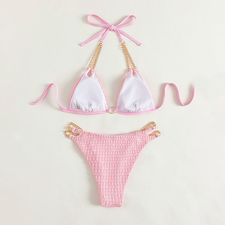 Damen Triangel-Bikini mit elegantem Ketten-Design Drune