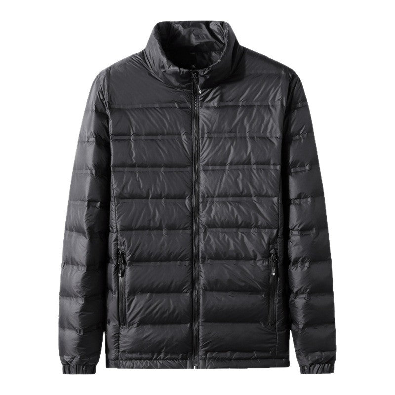 Herren Leichte gesteppte Thermojacke mit Stehkragen und Zwei-Wege-Reißverschluss Drune