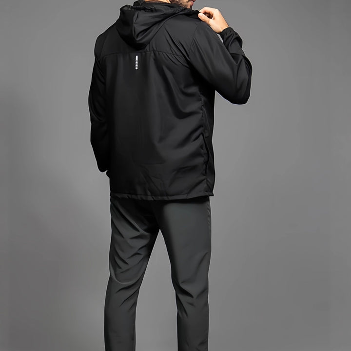 Herren Leichte Sportjacke mit Kapuze