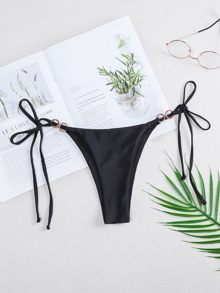Damen Bikini-Slip mit verstellbaren Bändern und eleganten Details Drune