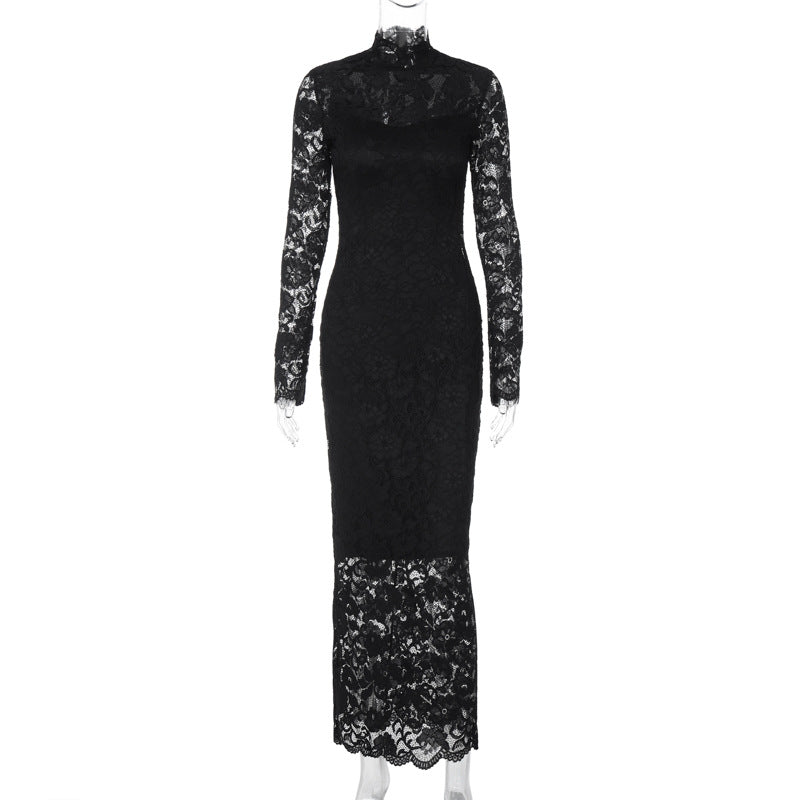 Damen Spitzenkleid Drune