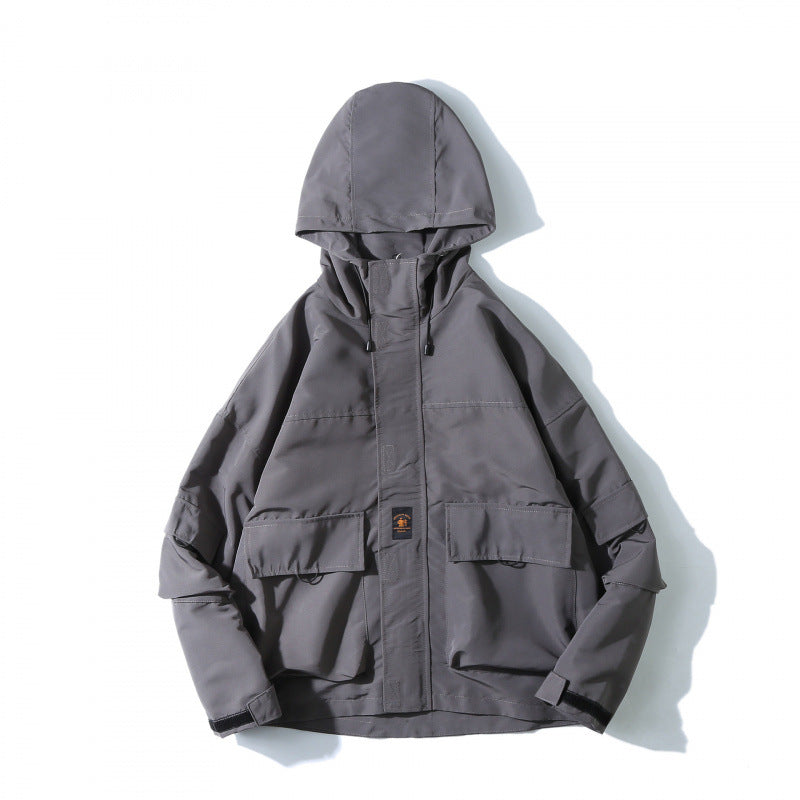 Unisex Weitgeschnittene Utility-Softshelljacke mit Kapuze und Mehrfach-Taschen Drune
