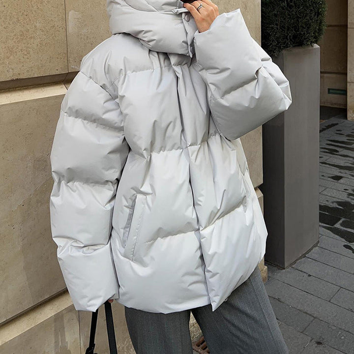 Drune | Damen Hohe Kragen Puffer Jacket mit Taschen
