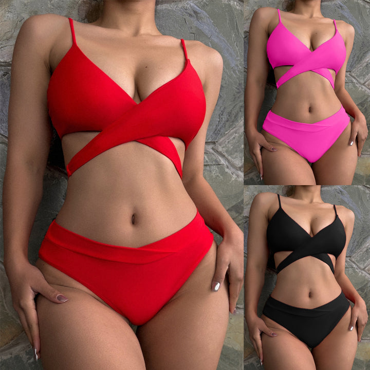 Damen Triangel-Bikini mit modischen Akzenten Drune